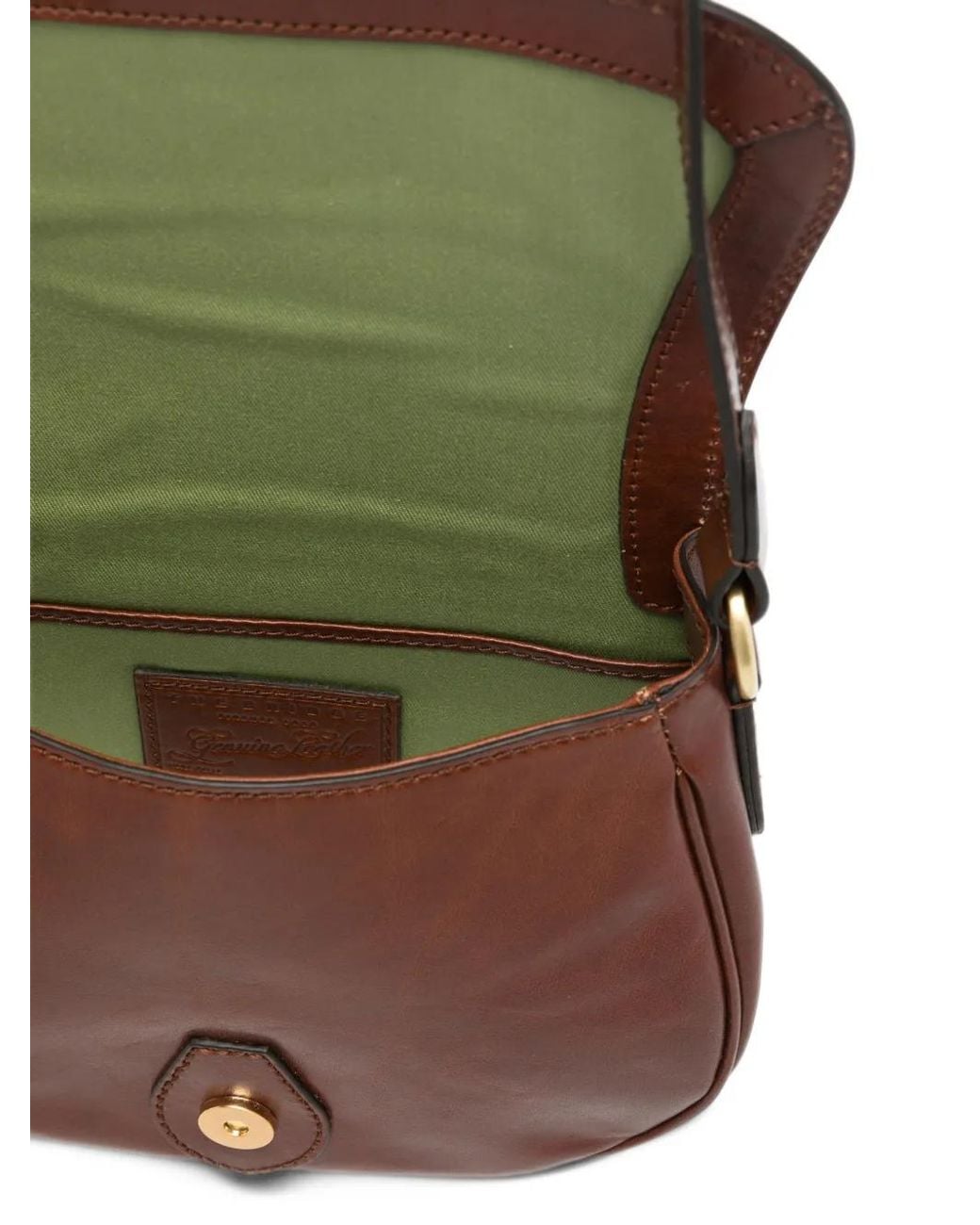 The Bridge White Buckle-Detail Leather Crossbody Bag