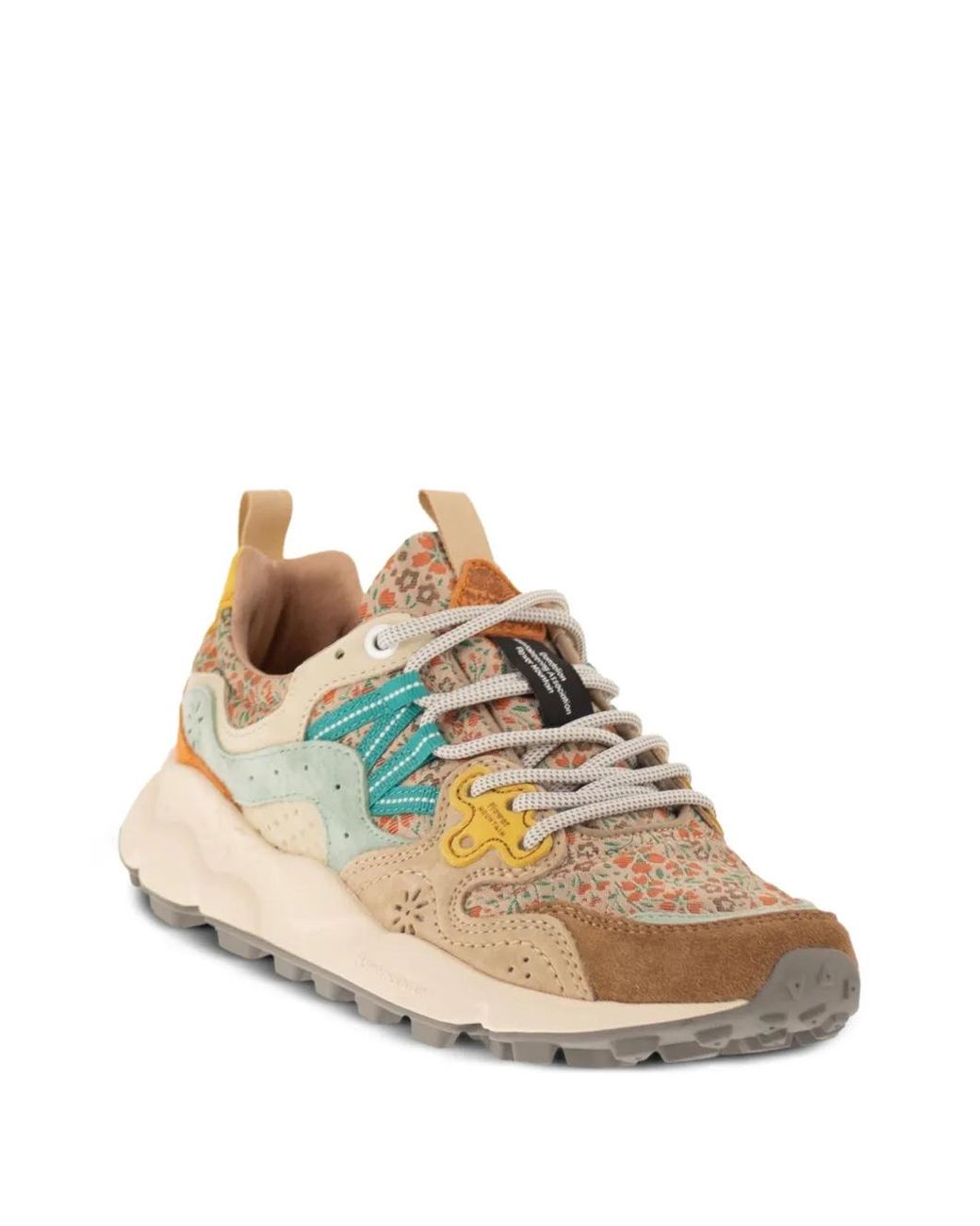 Flower Mountain White Yamano 3 Suede Sneakers