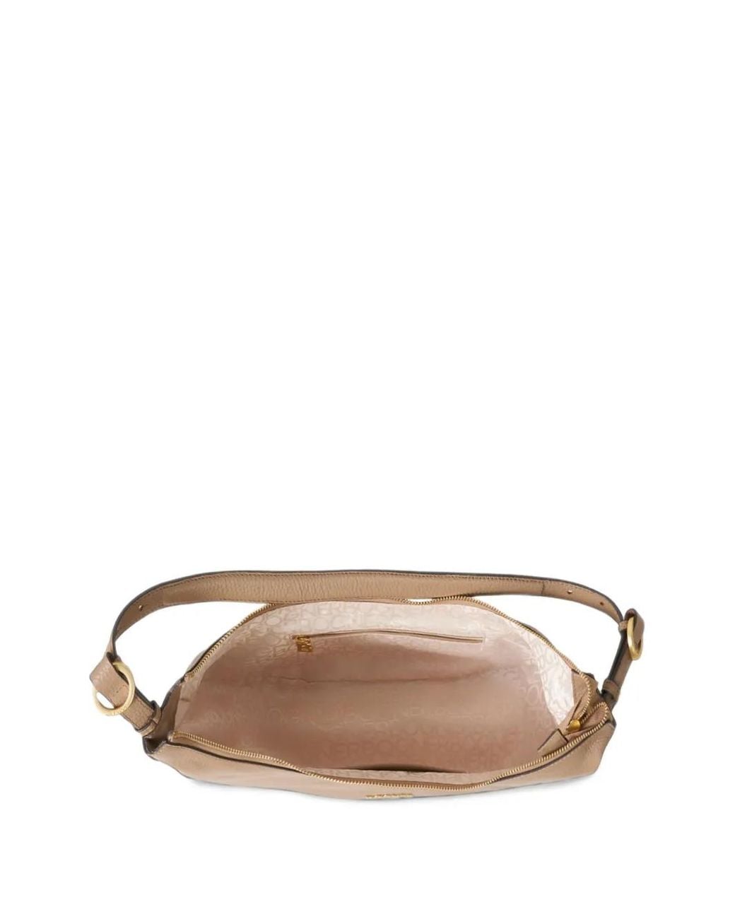 Bogner Natural Small Wallis Kyla Leather Crossbody Bag