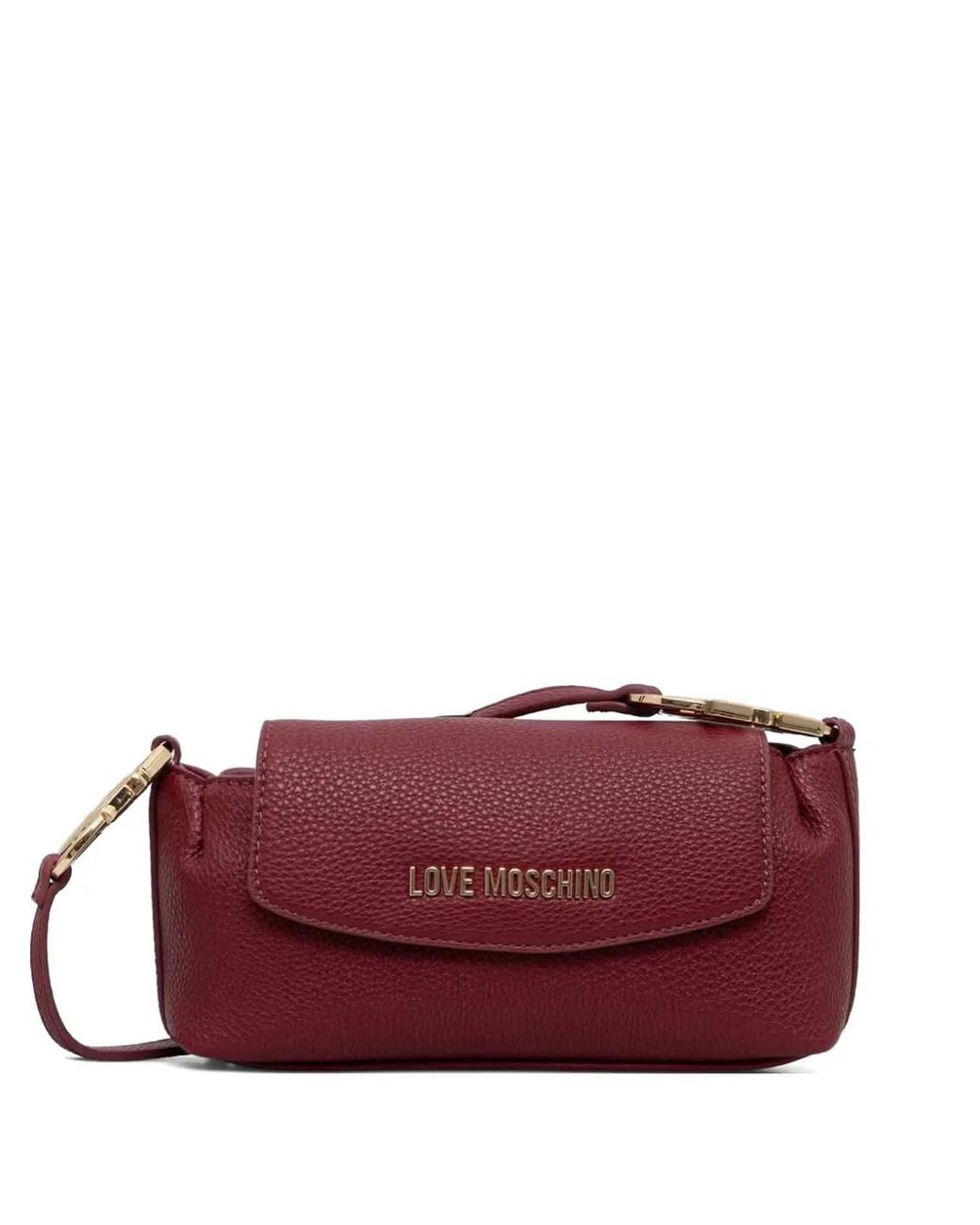 Love Moschino Purple Logo-Lettering Cross Body Bag
