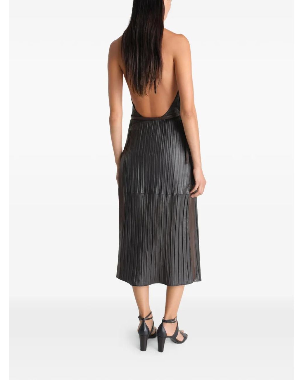 Lemaire White Leather Apron Dress