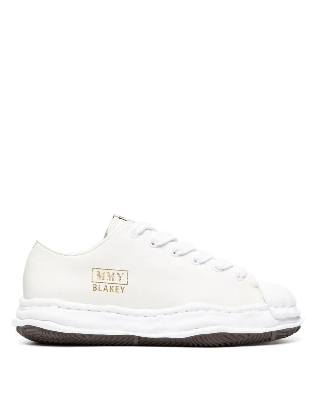 Maison Mihara Yasuhiro White Blakey Leather Sneakers for men