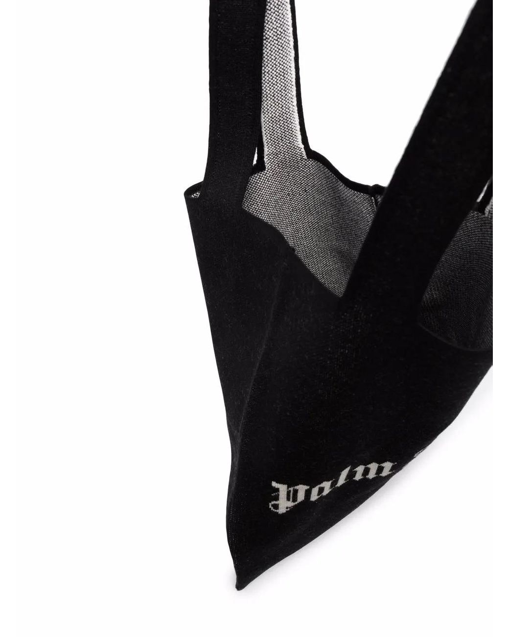 Palm Angels Logo-print Tote Black Knit for men