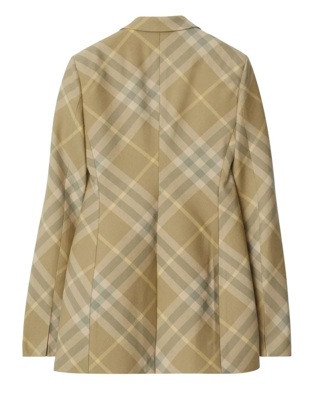 Burberry Natural Wool Single-Breasted Blazer Jacket