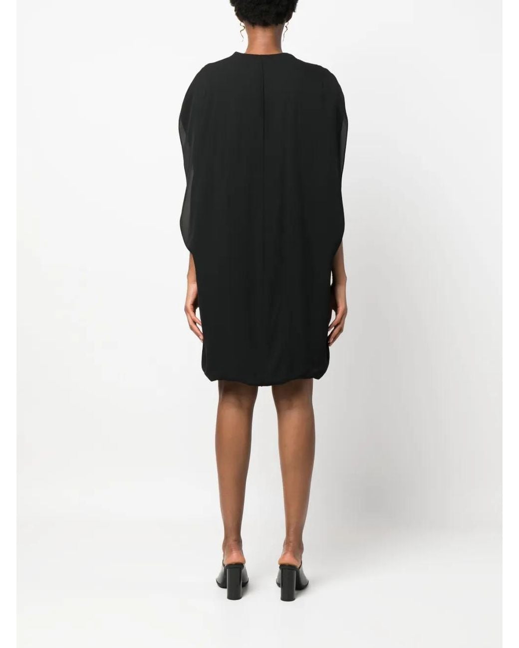 The Row Gedrapeerde Jurk in het Black