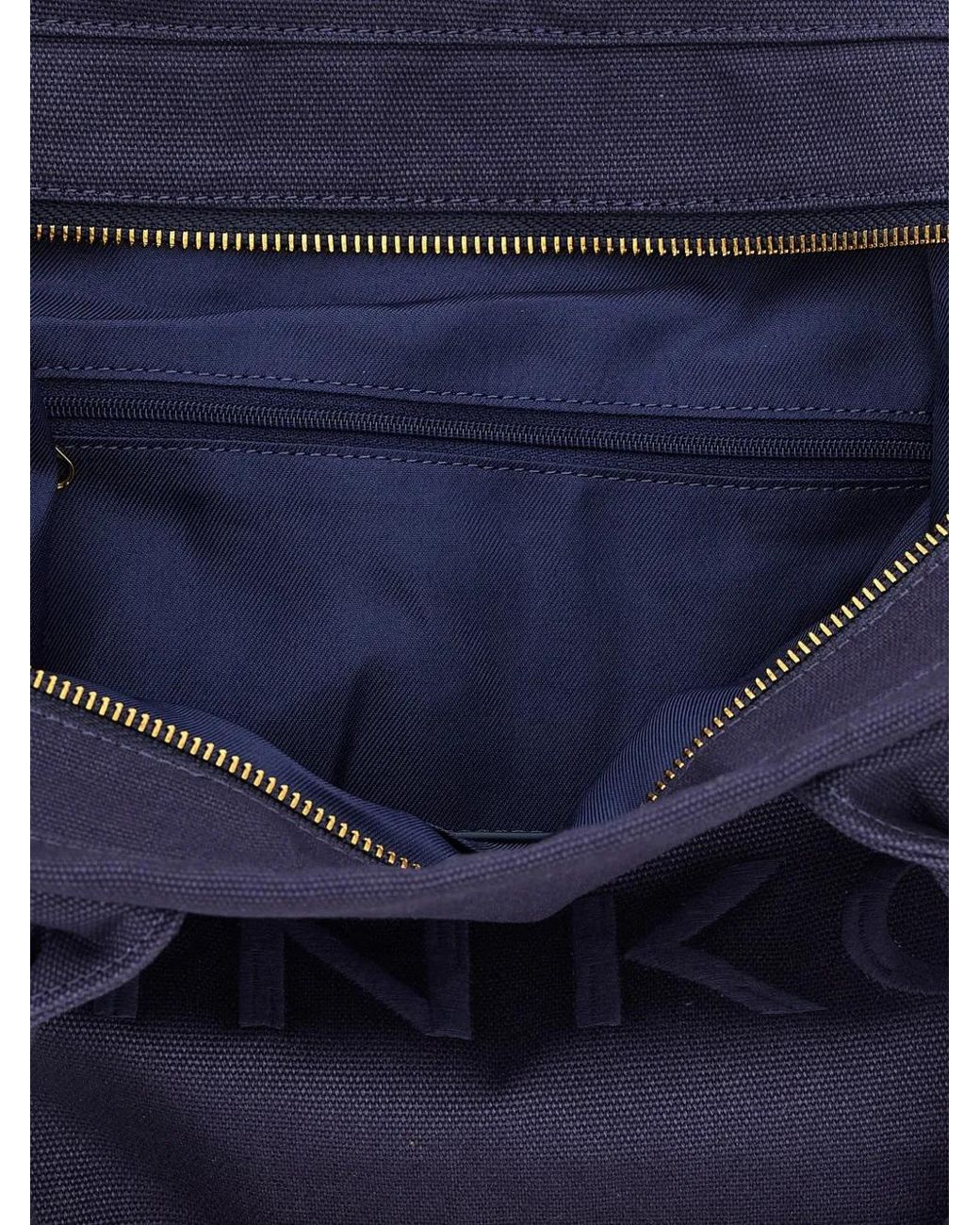 Pinko Blue Frayed Lettering Medium Tote Bag