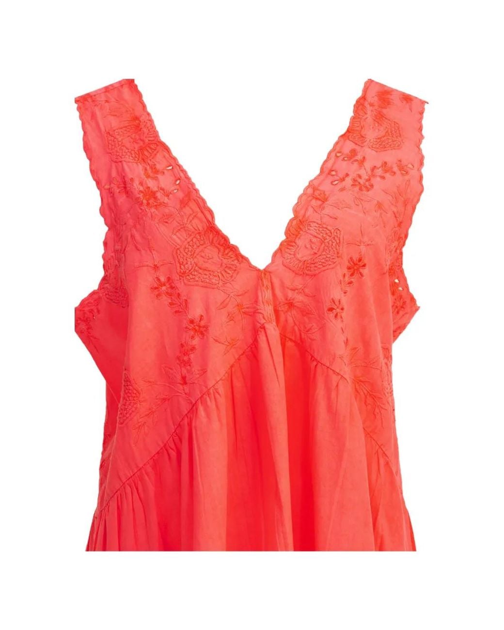 Juliet Dunn Red V-Back Mini Dress