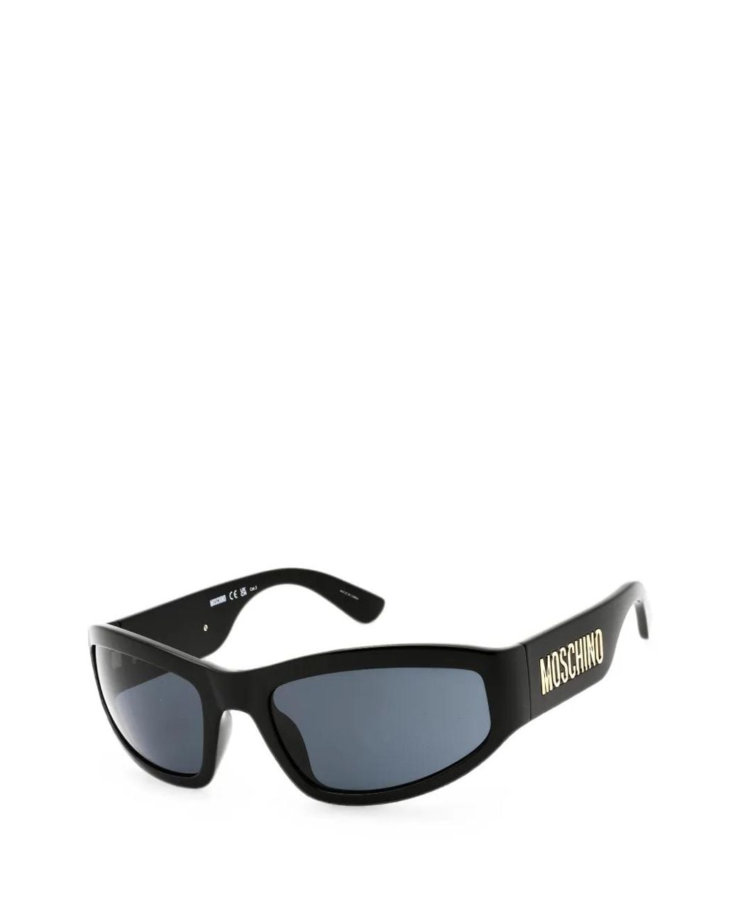 Moschino Black Rectangle-Frame Sunglasses for men