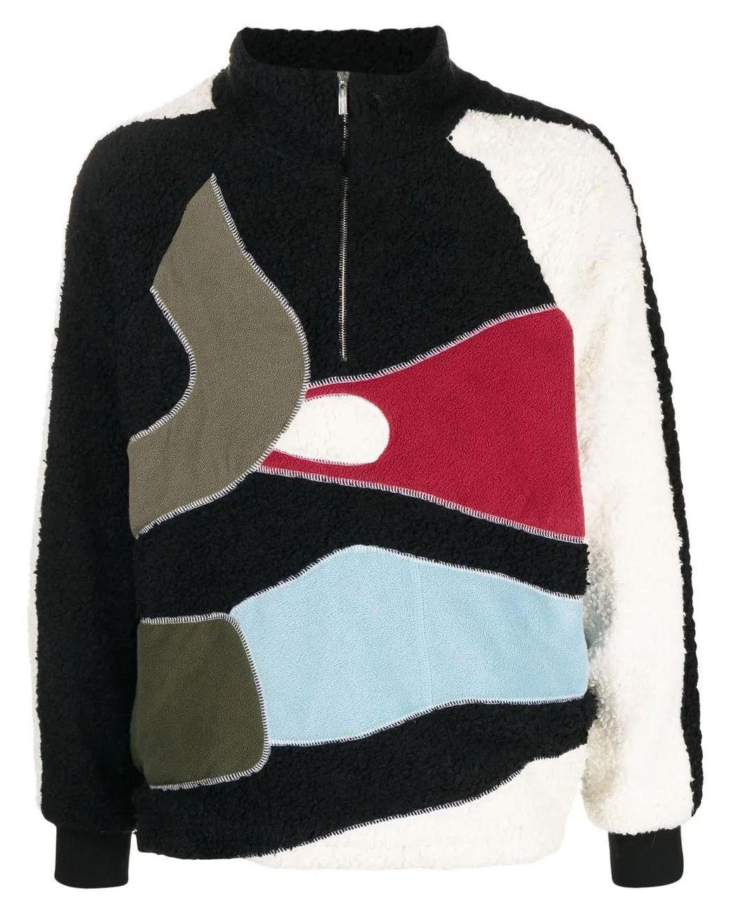 BETHANY WILLIAMS Black Half-Zip Fastening Fleece Jacket for men