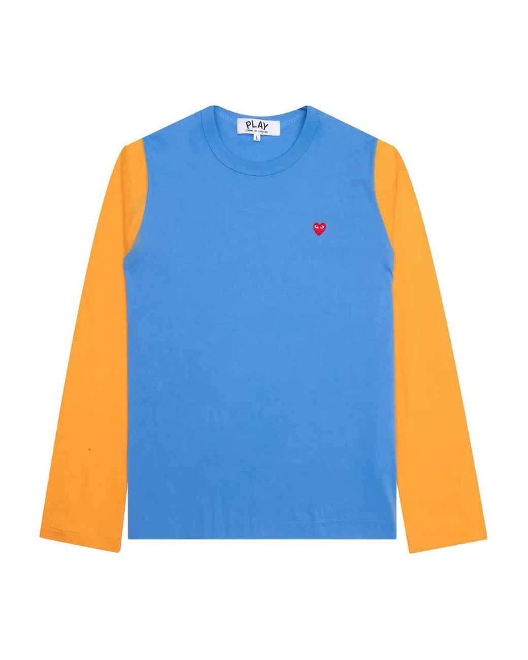 COMME DES GARÇONS PLAY Blue Long-Sleeve T-Shirt