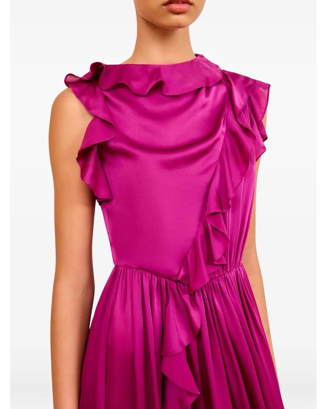 Ulla Johnson Purple Saanvi Cascading Dress