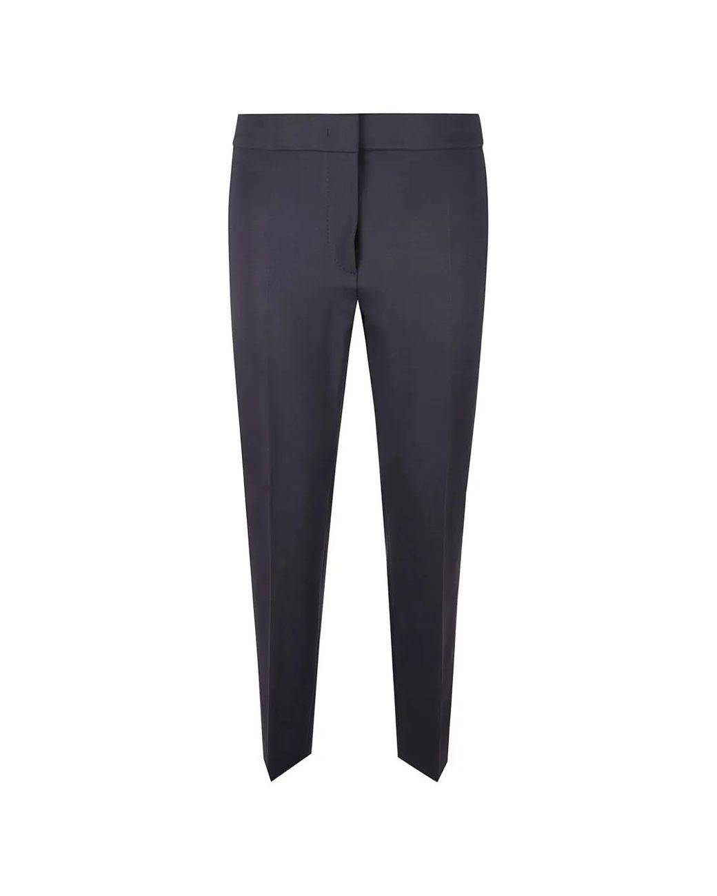 Max Mara Blue Pressed-Crease Tailored Trousers