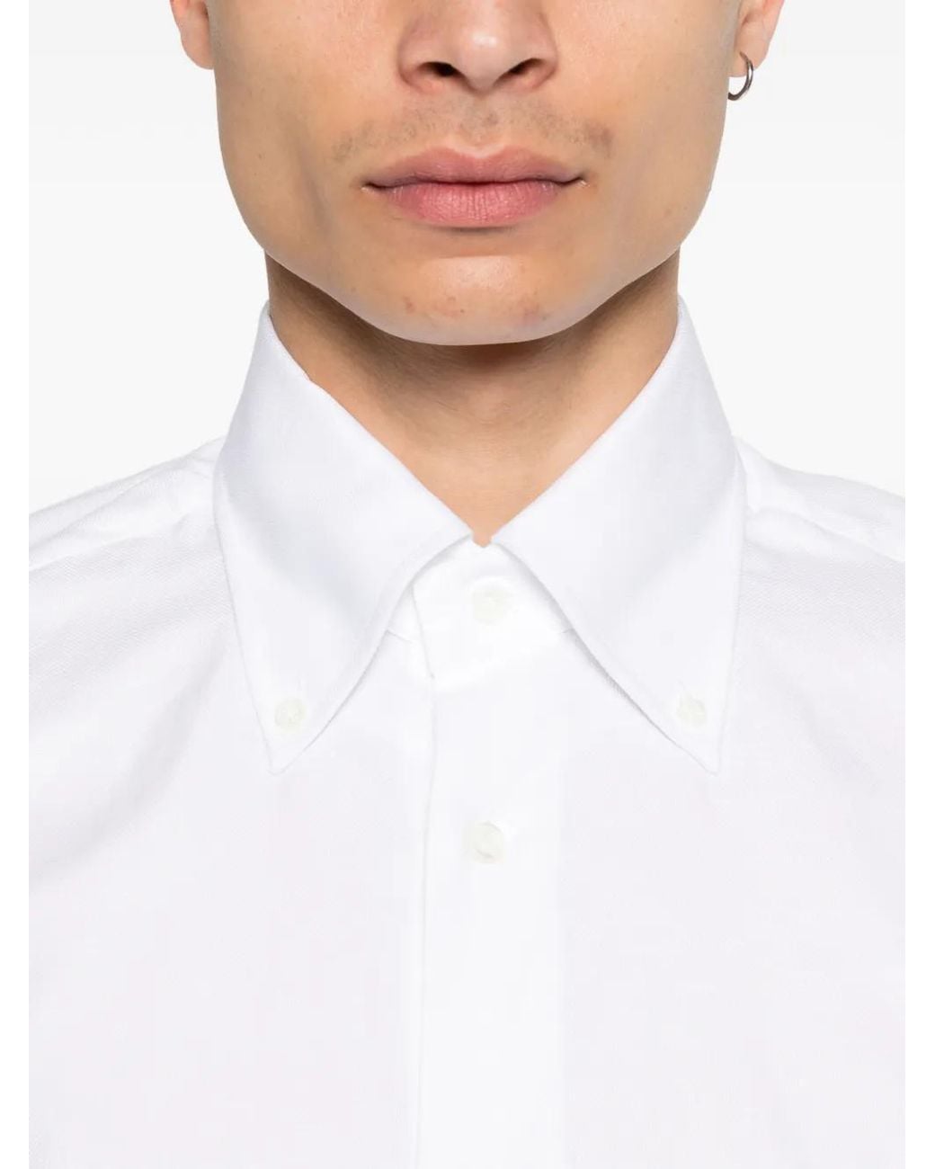 Mazzarelli White Buttoned Shirt for men