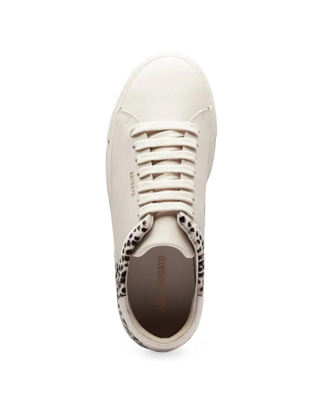 Axel Arigato White Clean 90 Leopard-Print Sneakers