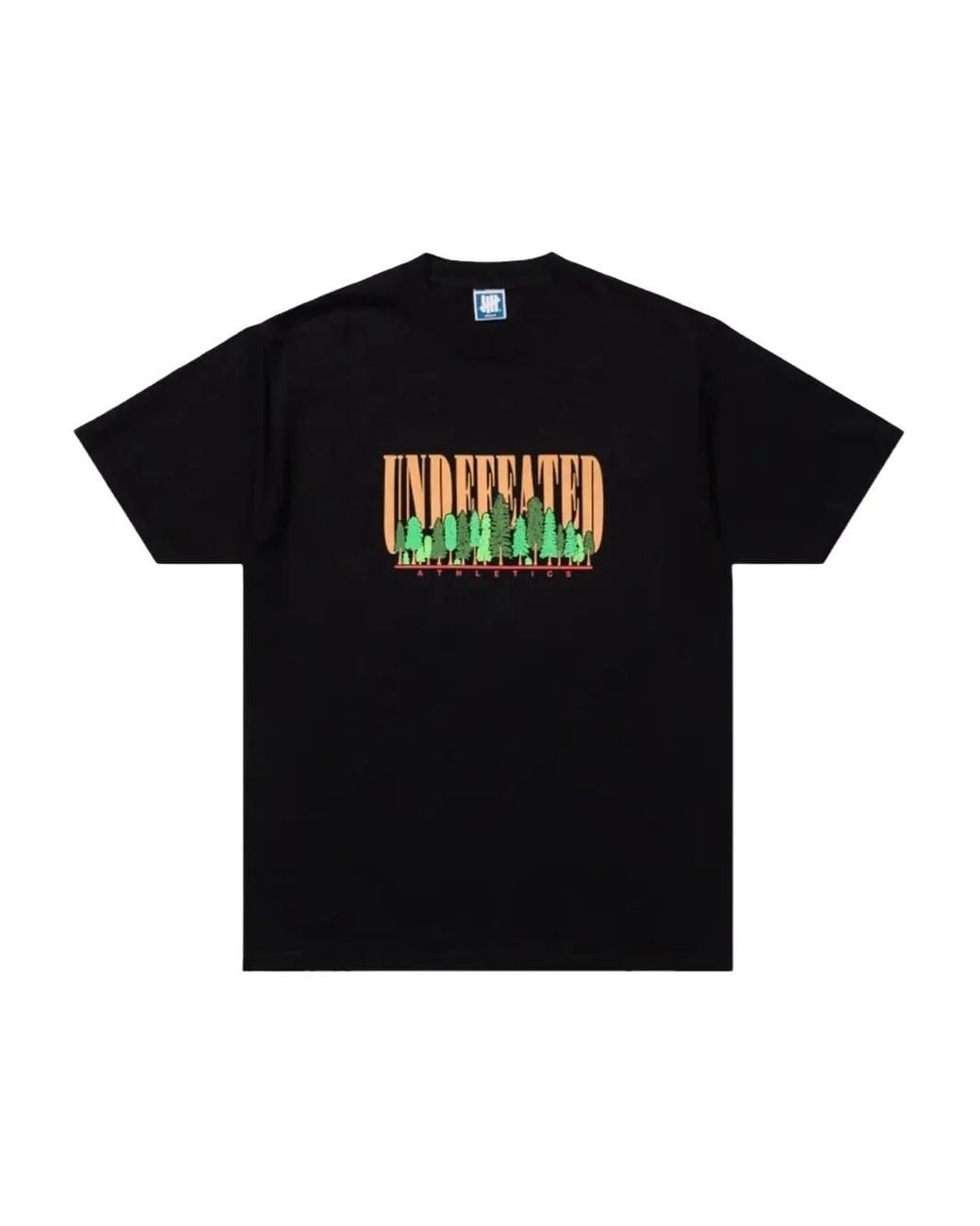 Undefeated Black Tree-Print T-Shirt for men