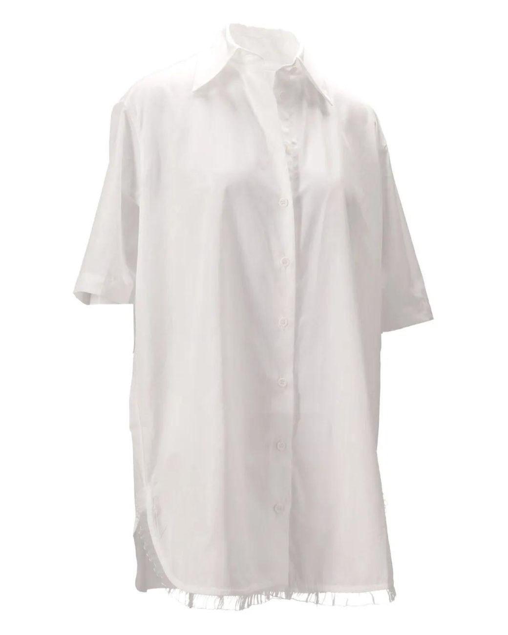 Niccolò Pasqualetti White Douglas Frayed Shirt