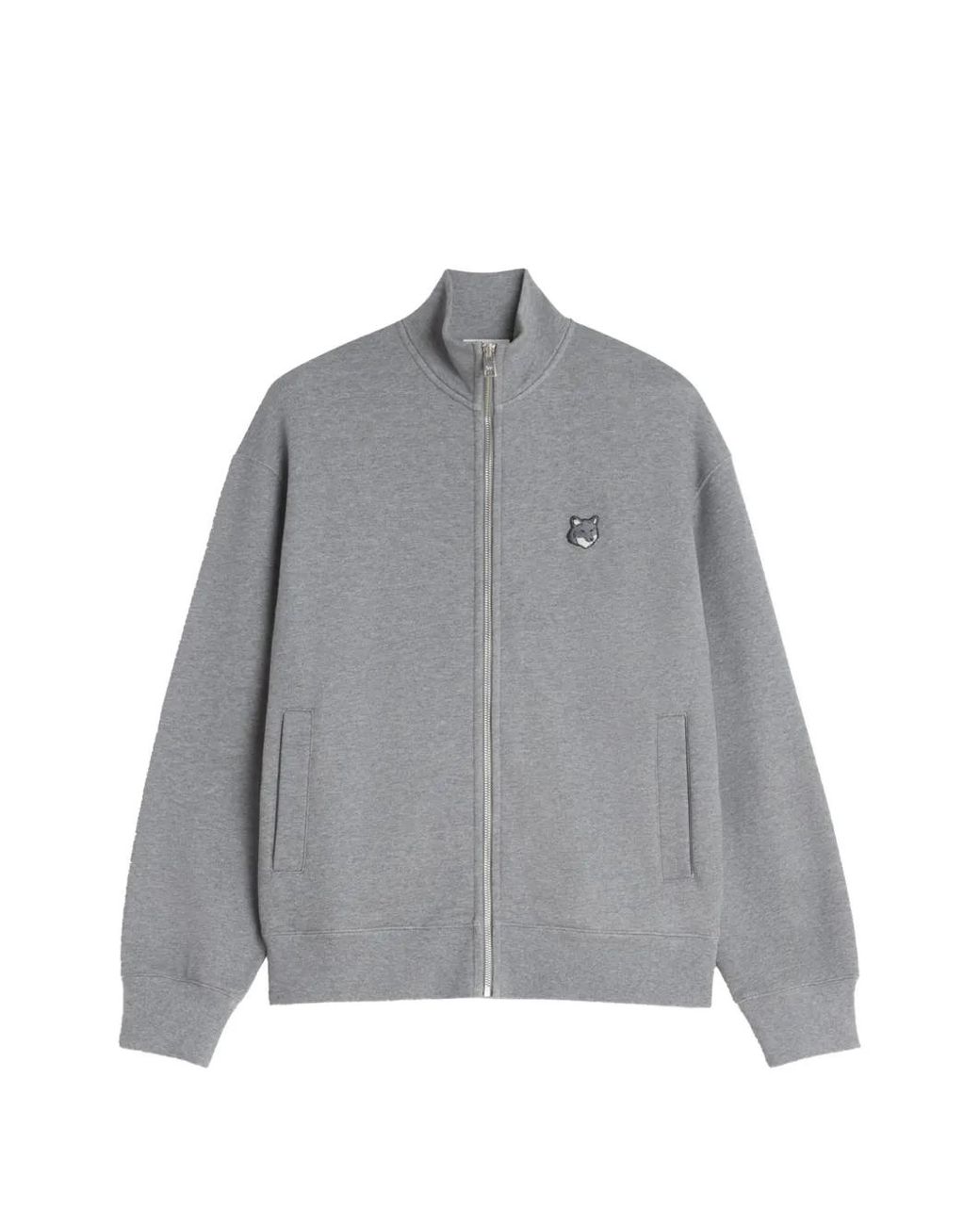 Maison Kitsuné Gray Sweat À Patch Logo for men
