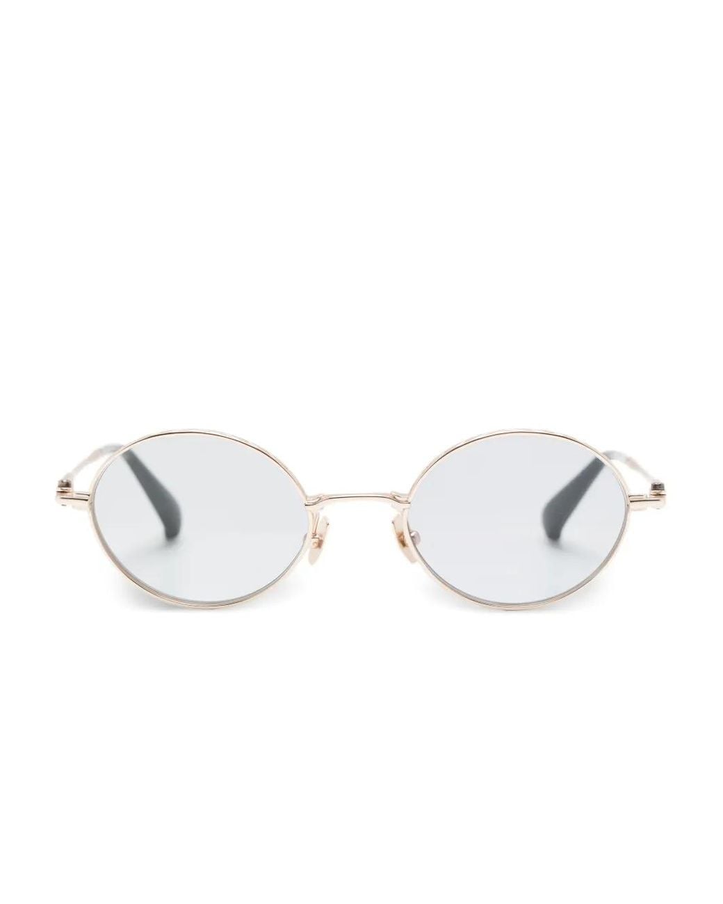Yohji Yamamoto White Round-Frame Sunglasses for men
