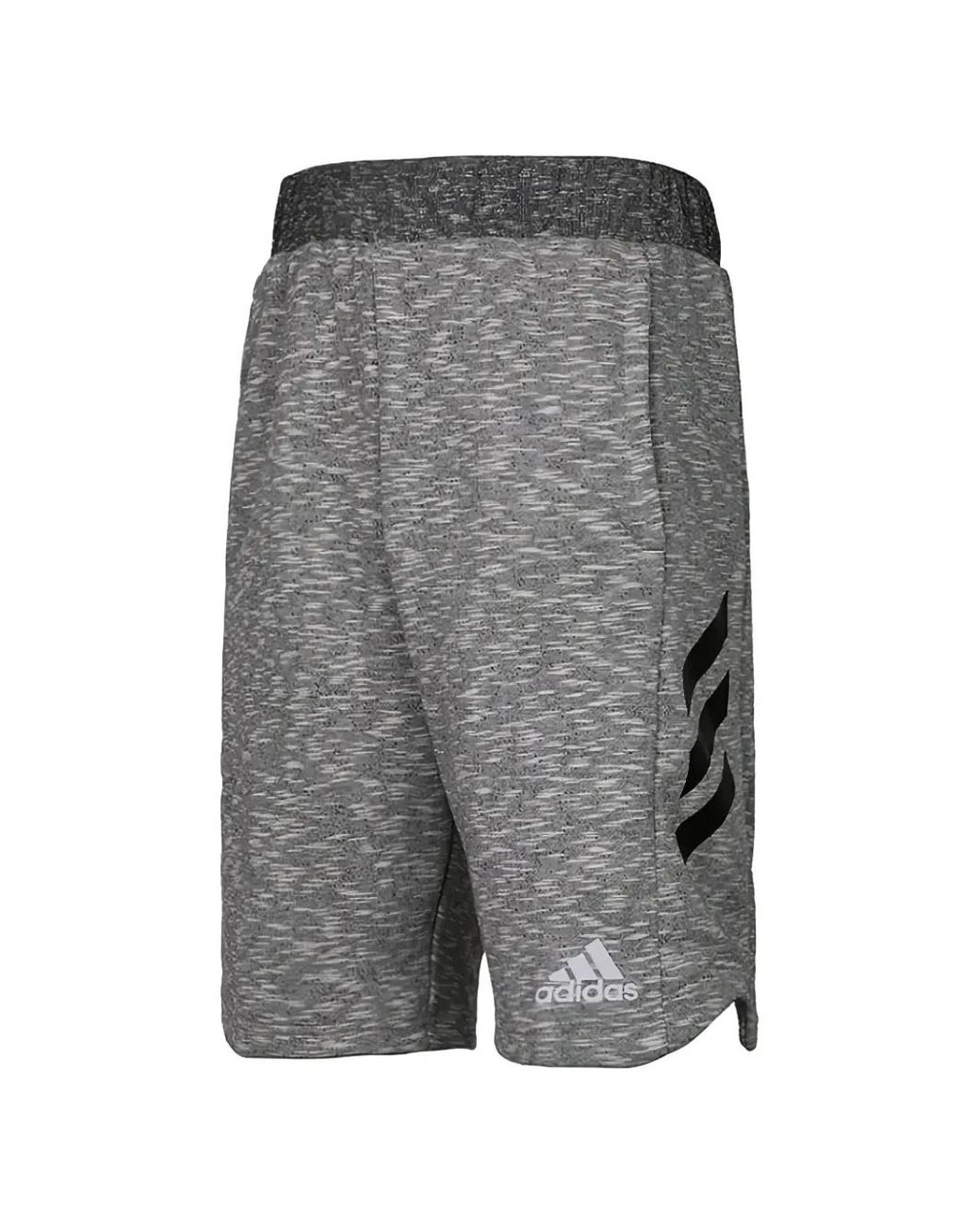 Adidas Gray Short À Logo Imprimé for men
