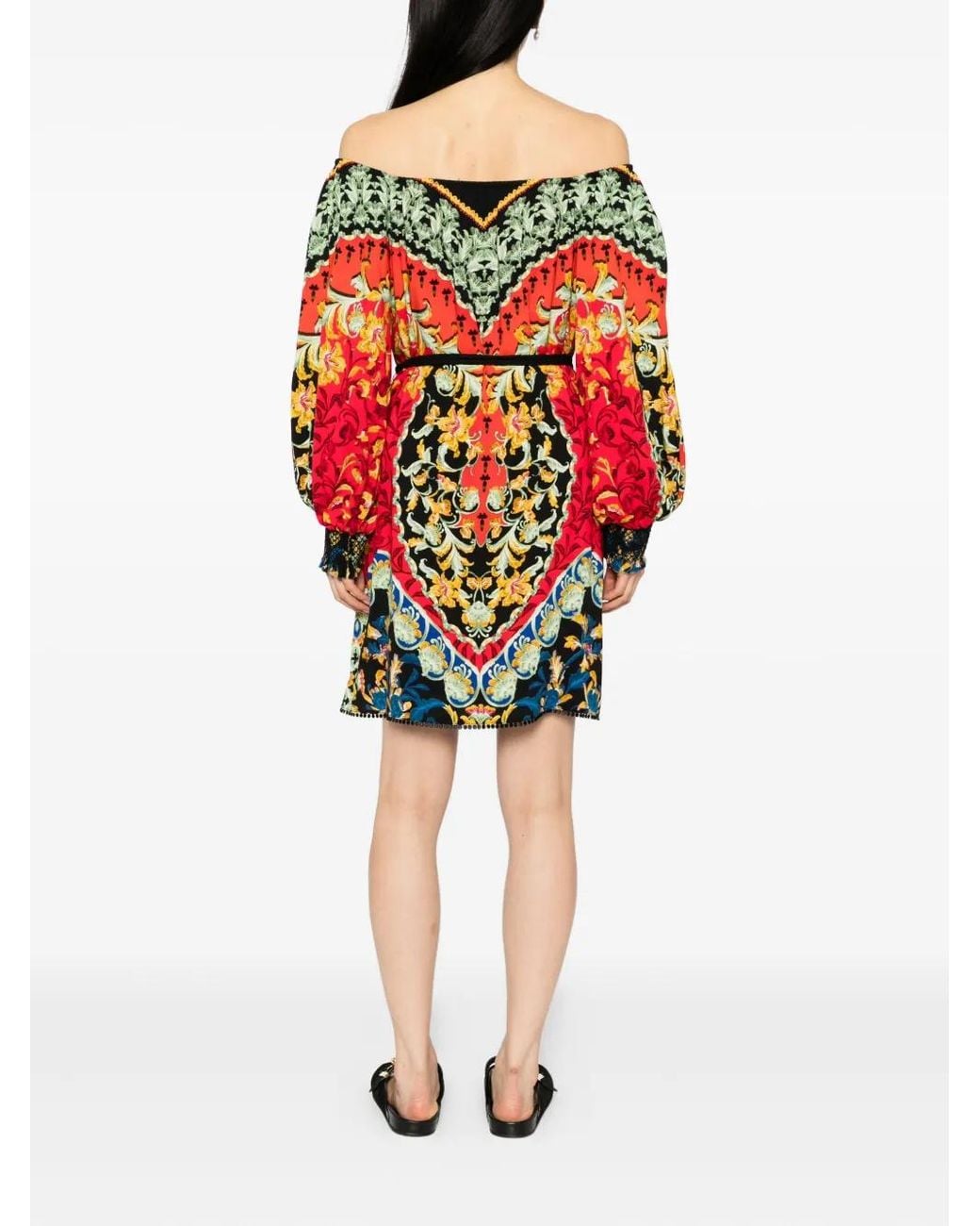 Alice + Olivia Red Artemis Mini Dress