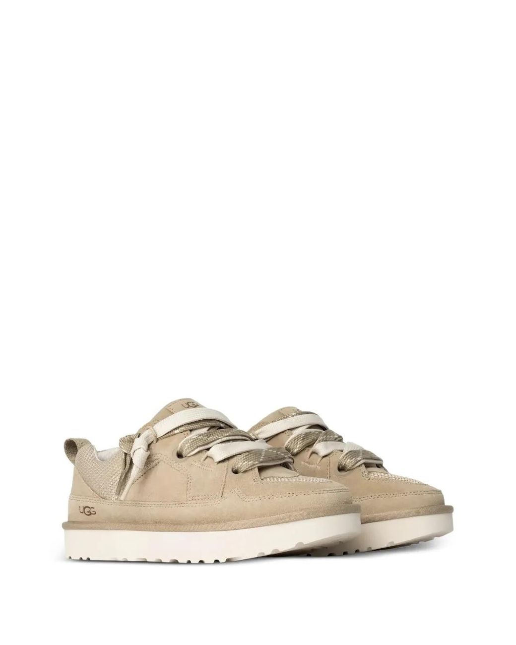 Ugg Natural Sneakers Mit Logo-Prägung