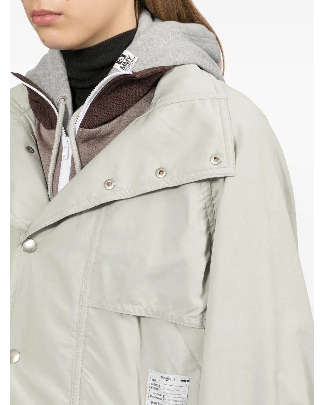 Maison Mihara Yasuhiro Gray Triple Layered Bomber Jacket