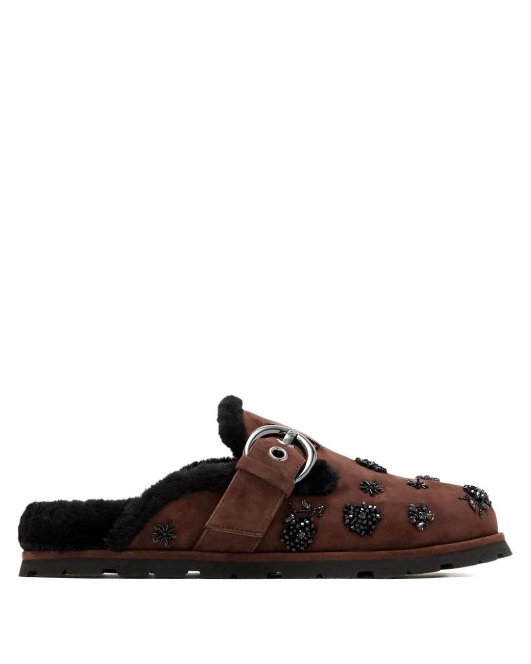 Stuart Weitzman Brown Mules Chrystie À Boucle