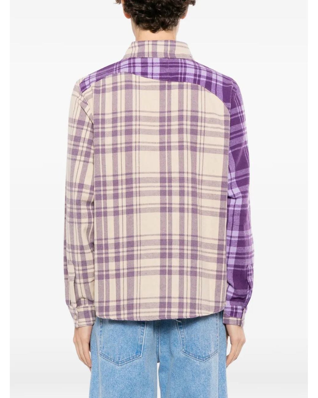 Kidsuper Purple Chemise À Carreaux for men