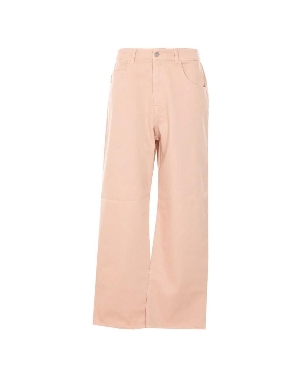 TRUE AVENUE Pink Marta Logo-Patch Jeans