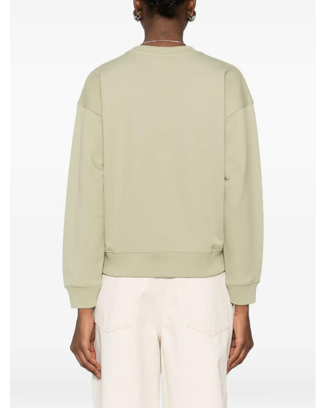 Maison Kitsuné Green Sweat À Broderie Renard