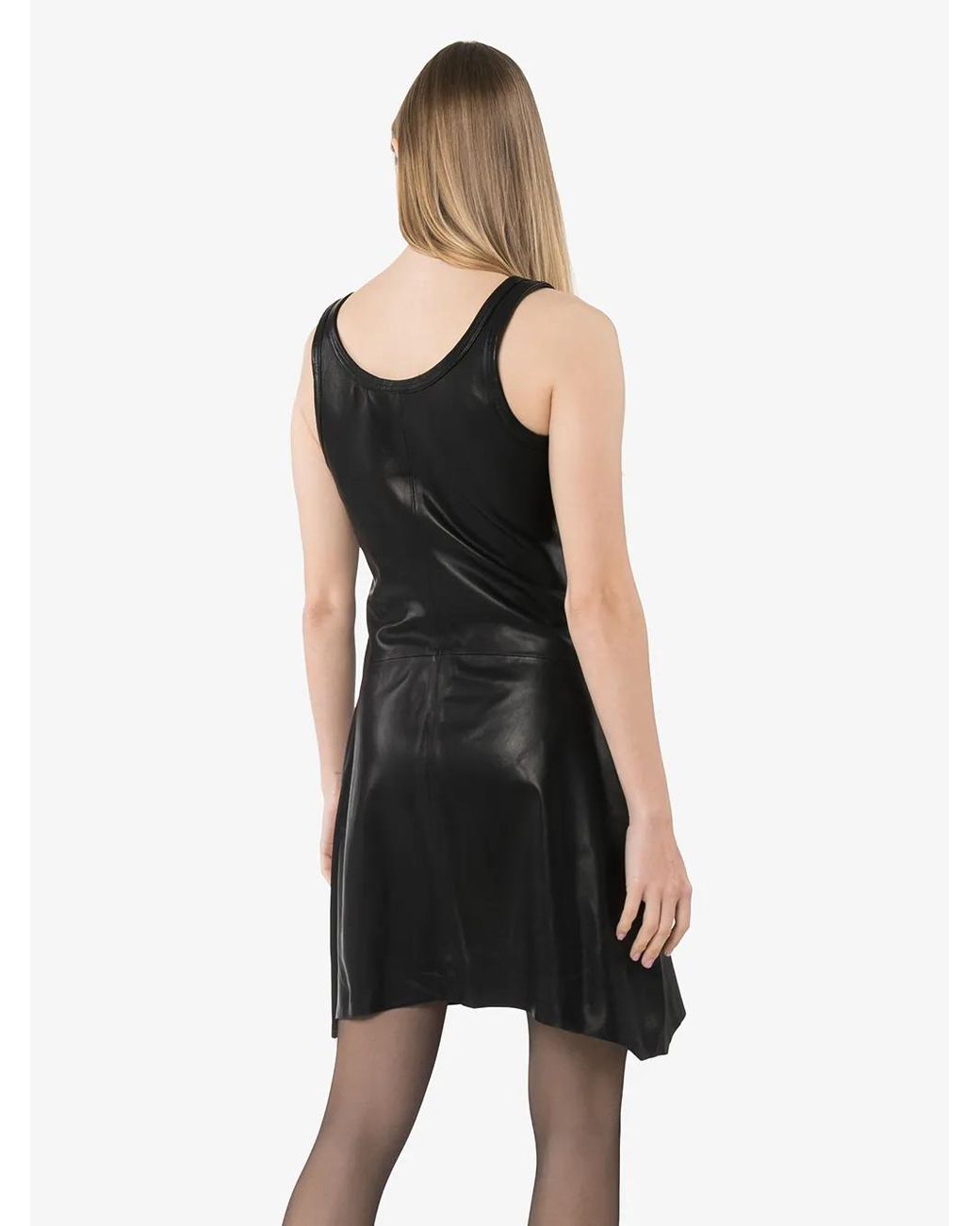 Helmut Lang Mouwloze Mini-Jurk in het Black