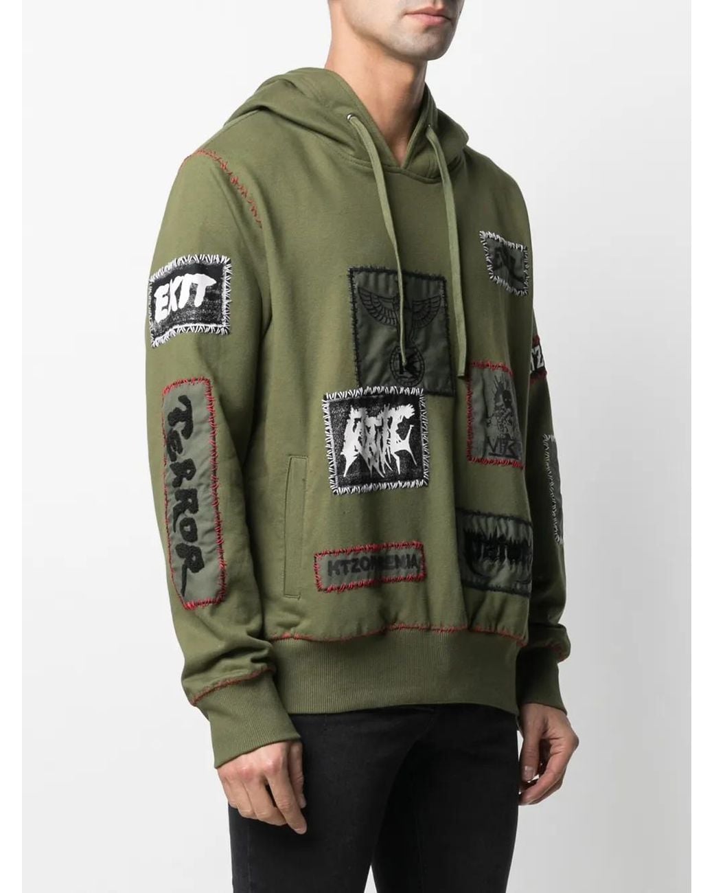KTZ Green Kapuzenpullover Mit Patch-Detail