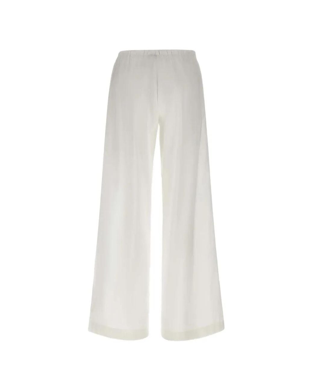 Herno White Pantalon À Lien De Resserrage