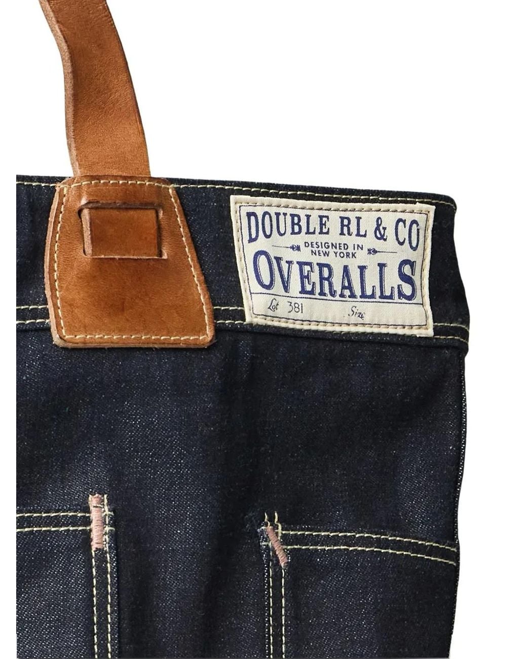 RRL Blue Leroy Denim Tote Bag for men