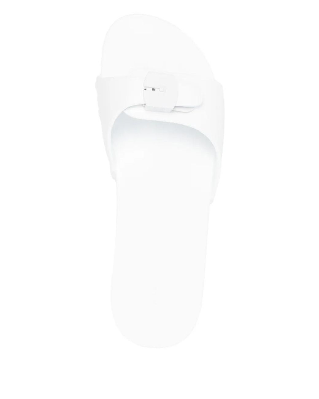 Scholl White Rubber Slides