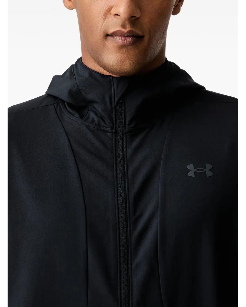 Under Armour Black Hoodie Unstoppable À Logo Imprimé for men