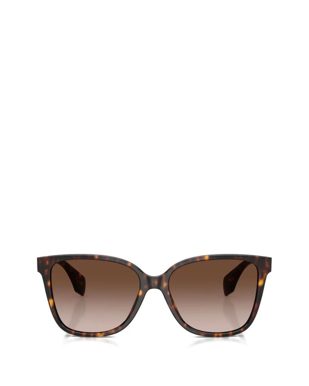 Versace Brown Tortoiseshell-Effect Rectangle-Frame Sunglasses