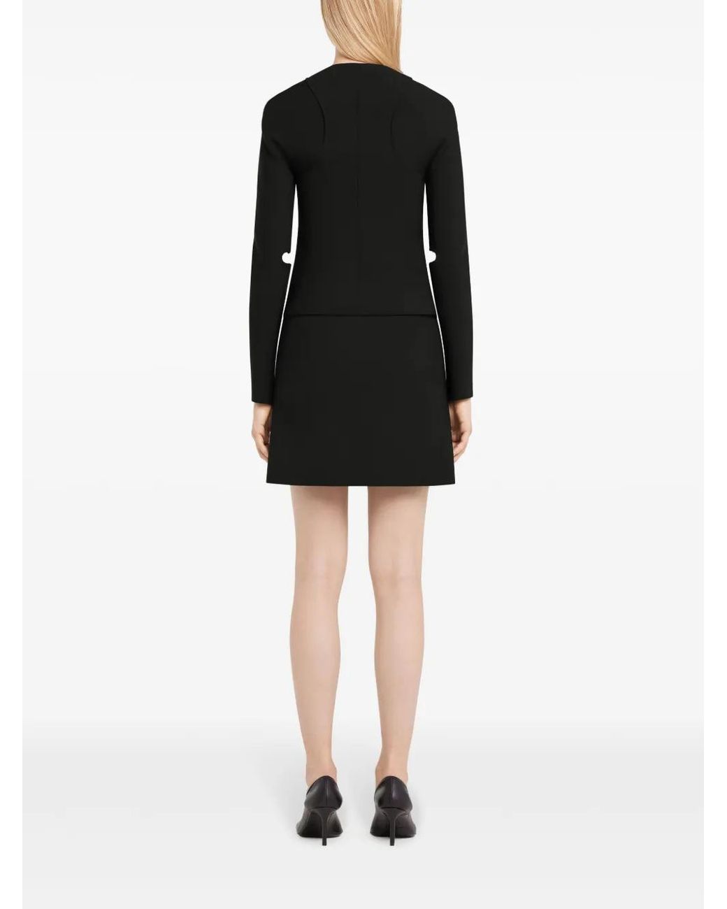Courreges Black Scuba Fitted Jacket