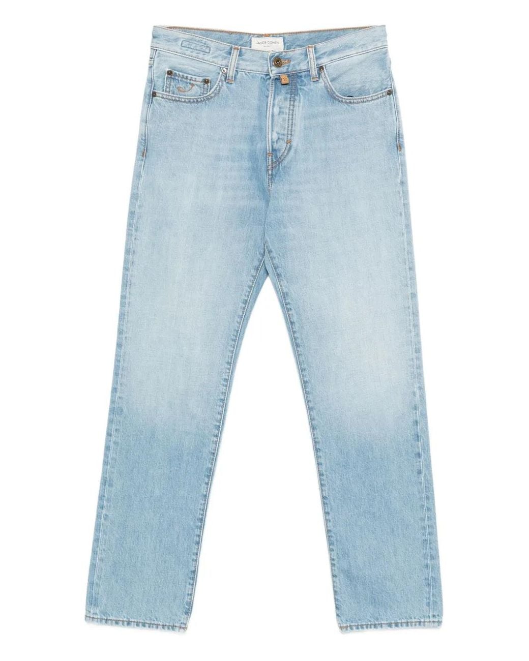 Jacob Cohen Blue Five-Pocket Jeans for men