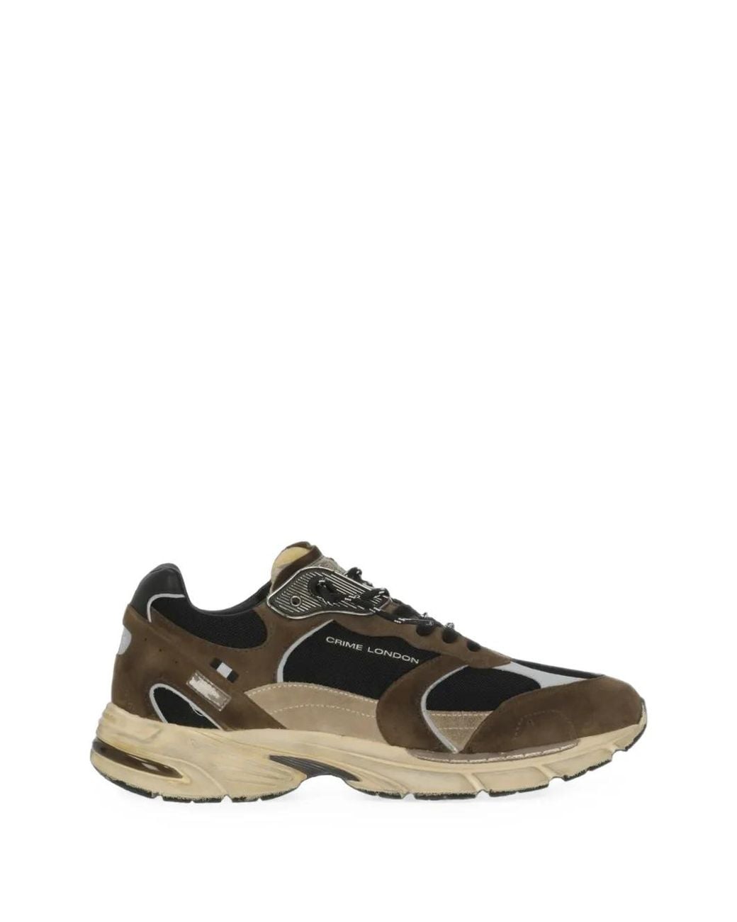 Crime London Brown Baskets Fugitive À Empiècements for men