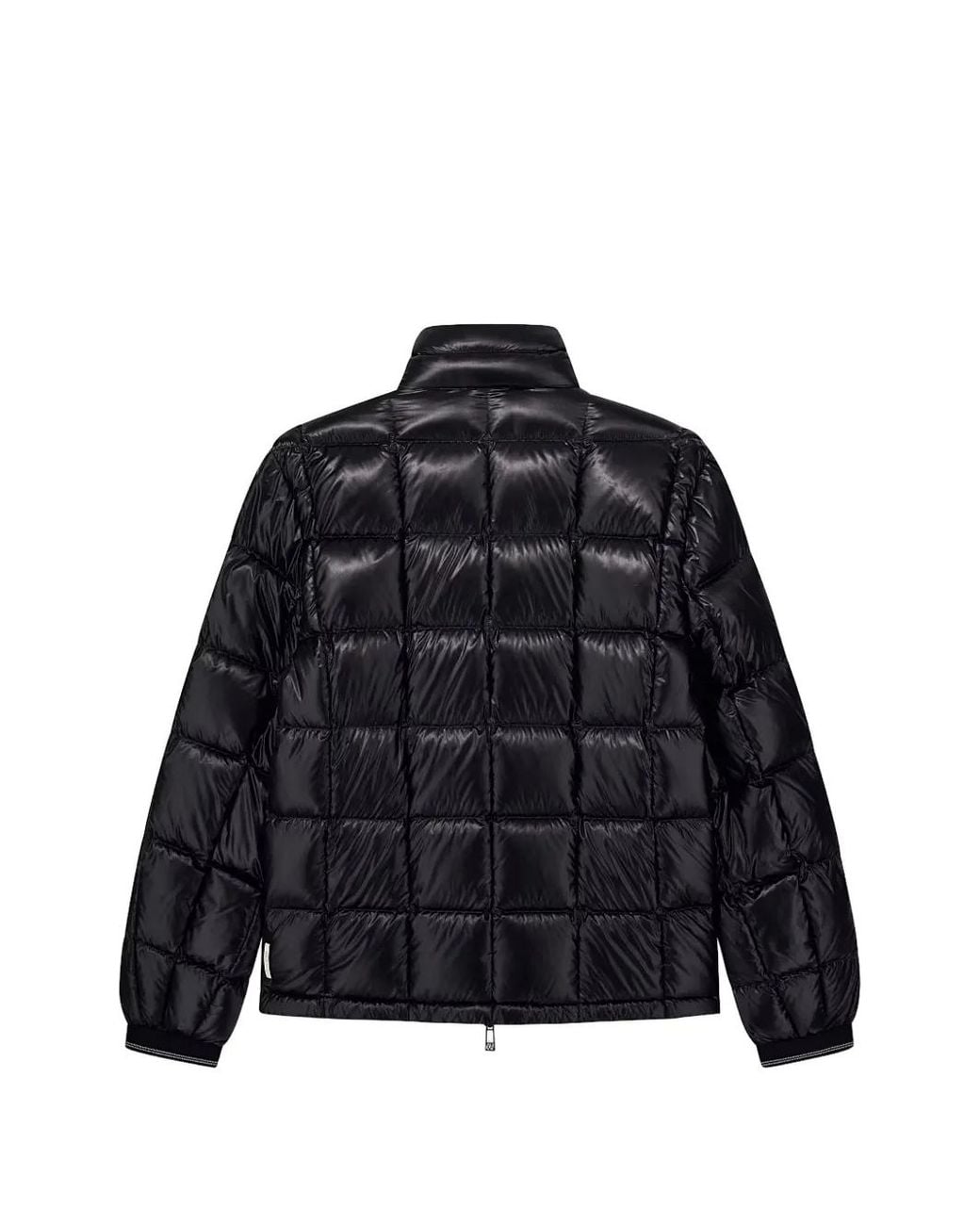 ARMANI EXCHANGE Black Quilted Logo-Patch Padded Jacket for men