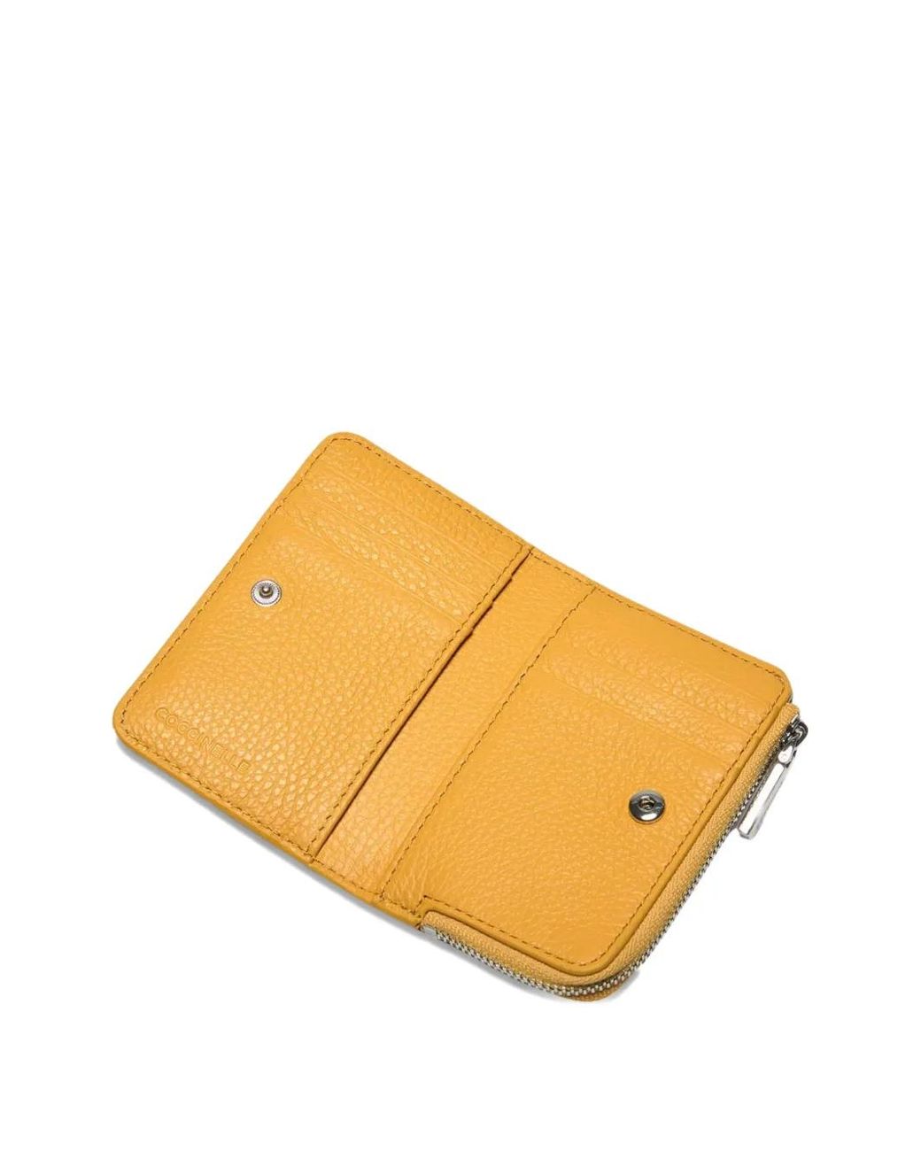 Coccinelle Yellow Monogram-Pattern Wallet