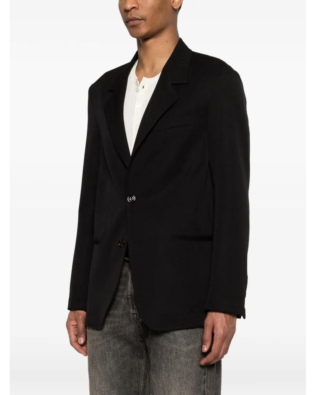 Our Legacy Black Unconstructed Ceremony Blazer for men