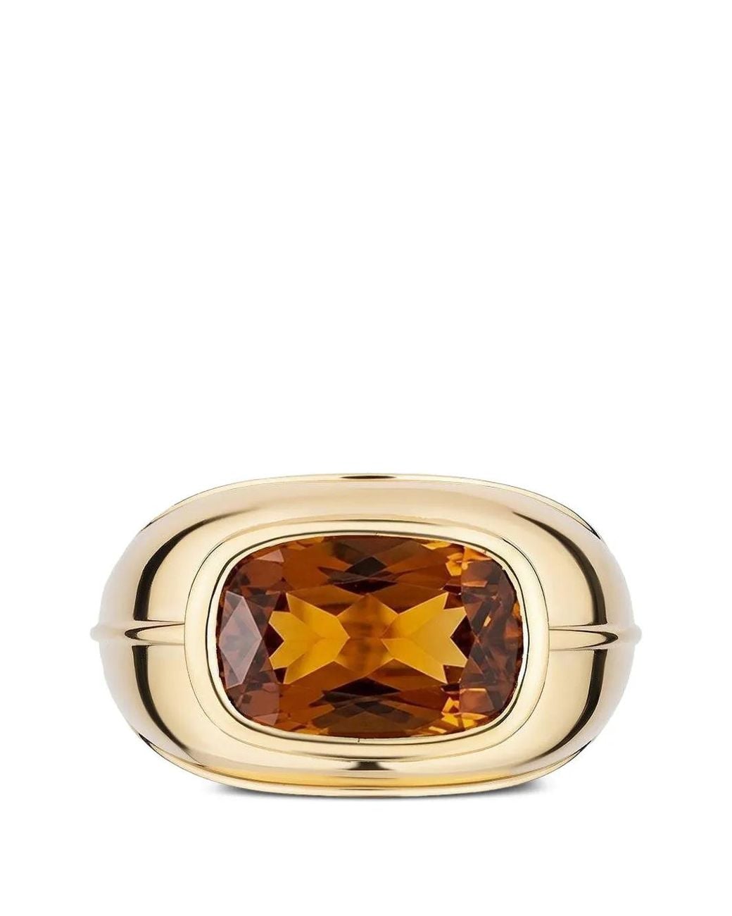 Goshwara Metallic Zircon Cushion-Cut Ring