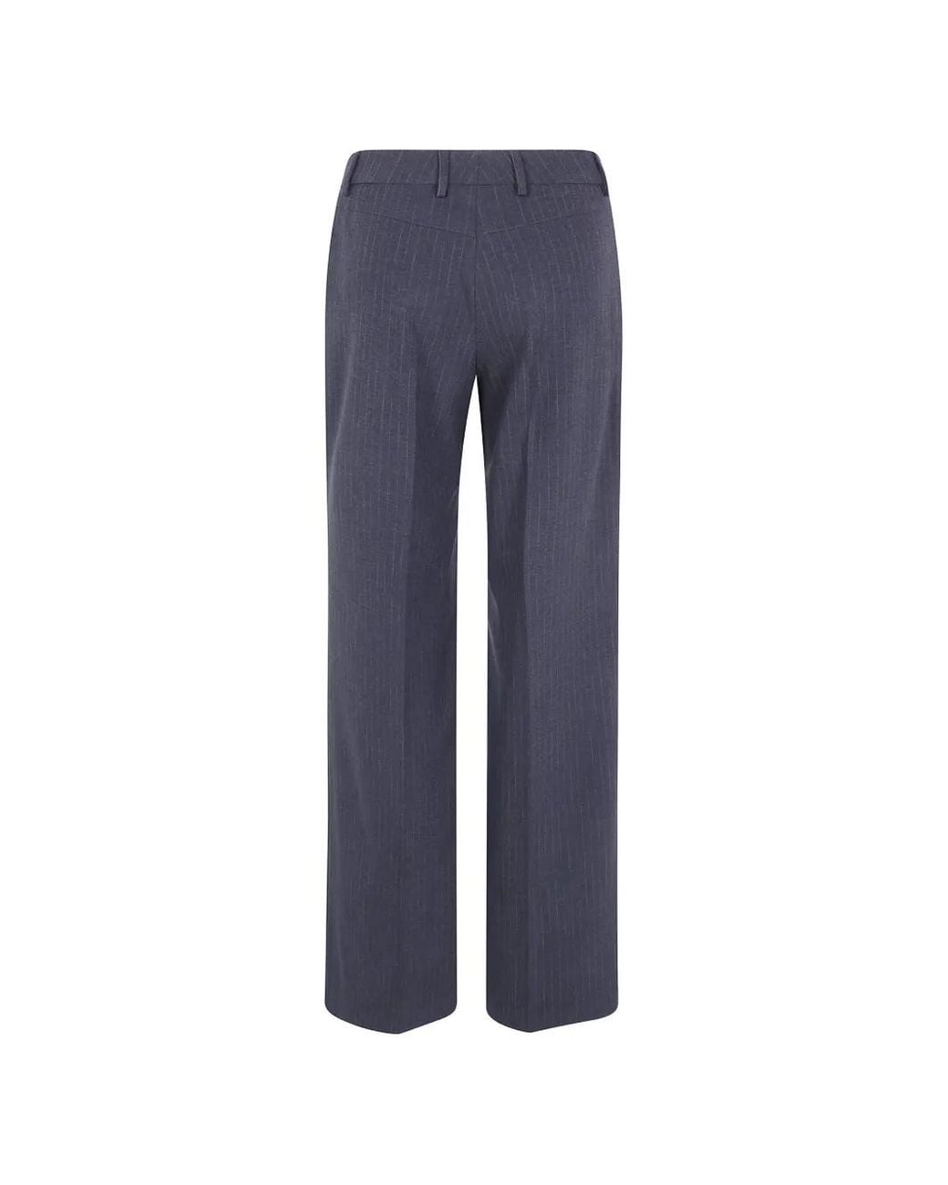 Seventy Blue Pinstripe-Pattern Trousers