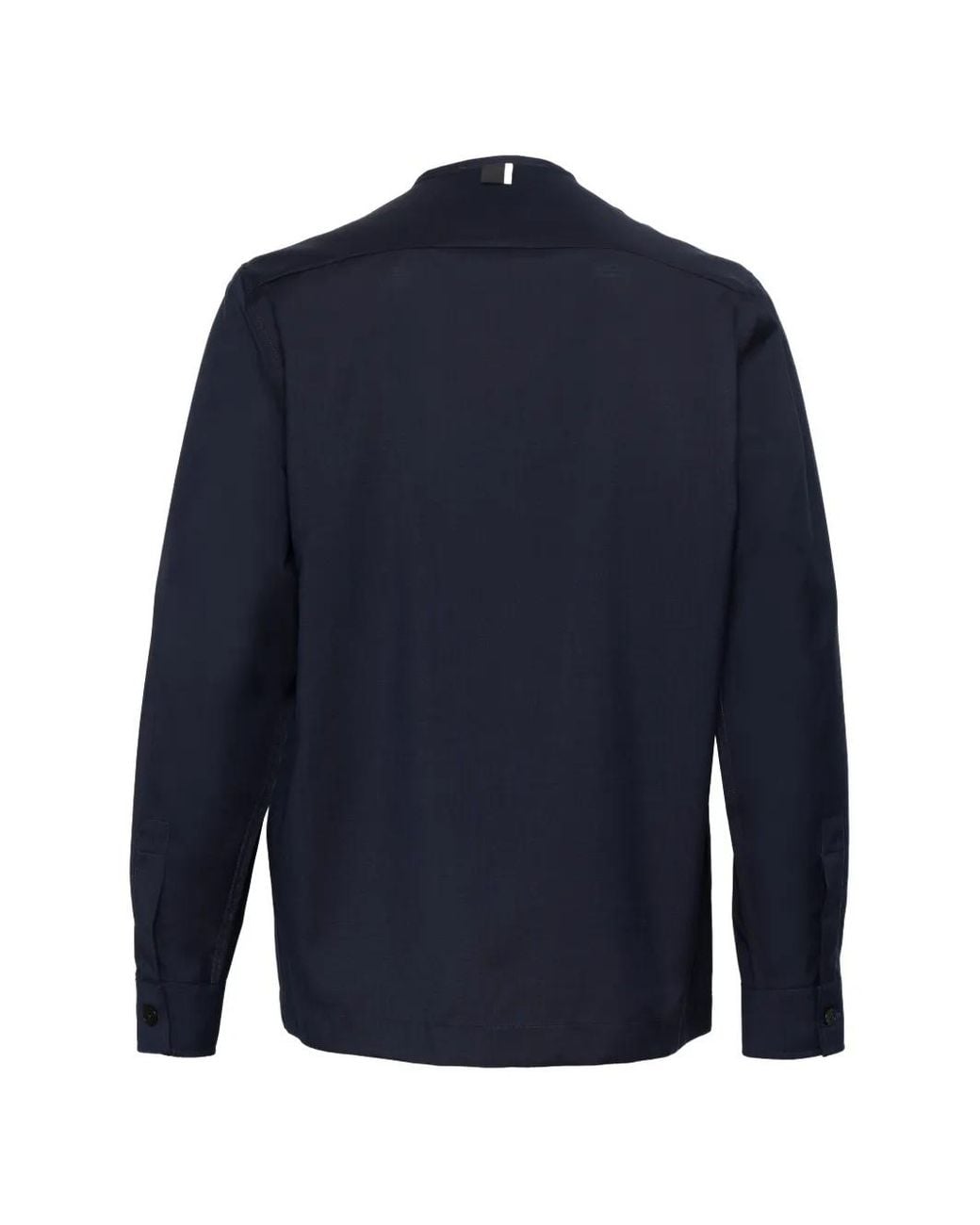 Low Brand Blue Veste Sans Col Zippée for men
