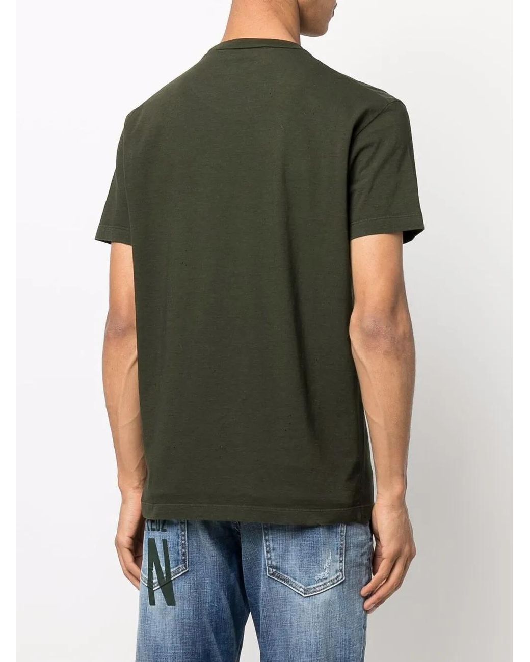 DSquared² Green Logo-print Short-sleeve T-shirt for men