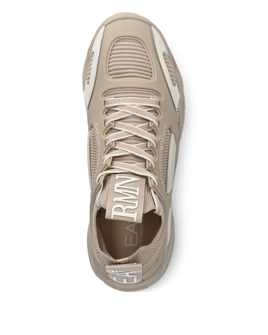 EA7 Natural Cut-Out-Effect Sneakers
