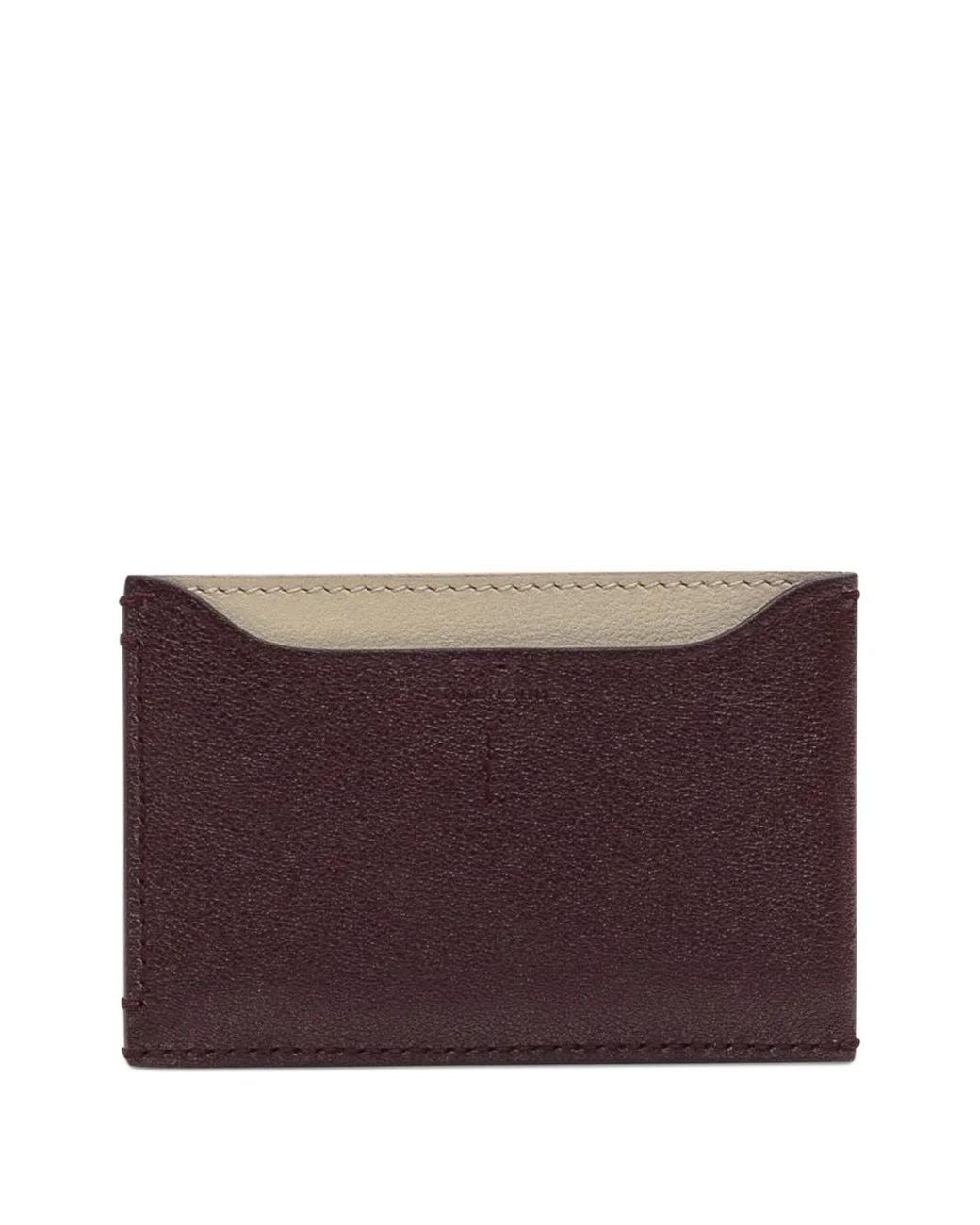 Givenchy Purple Button Cardholder