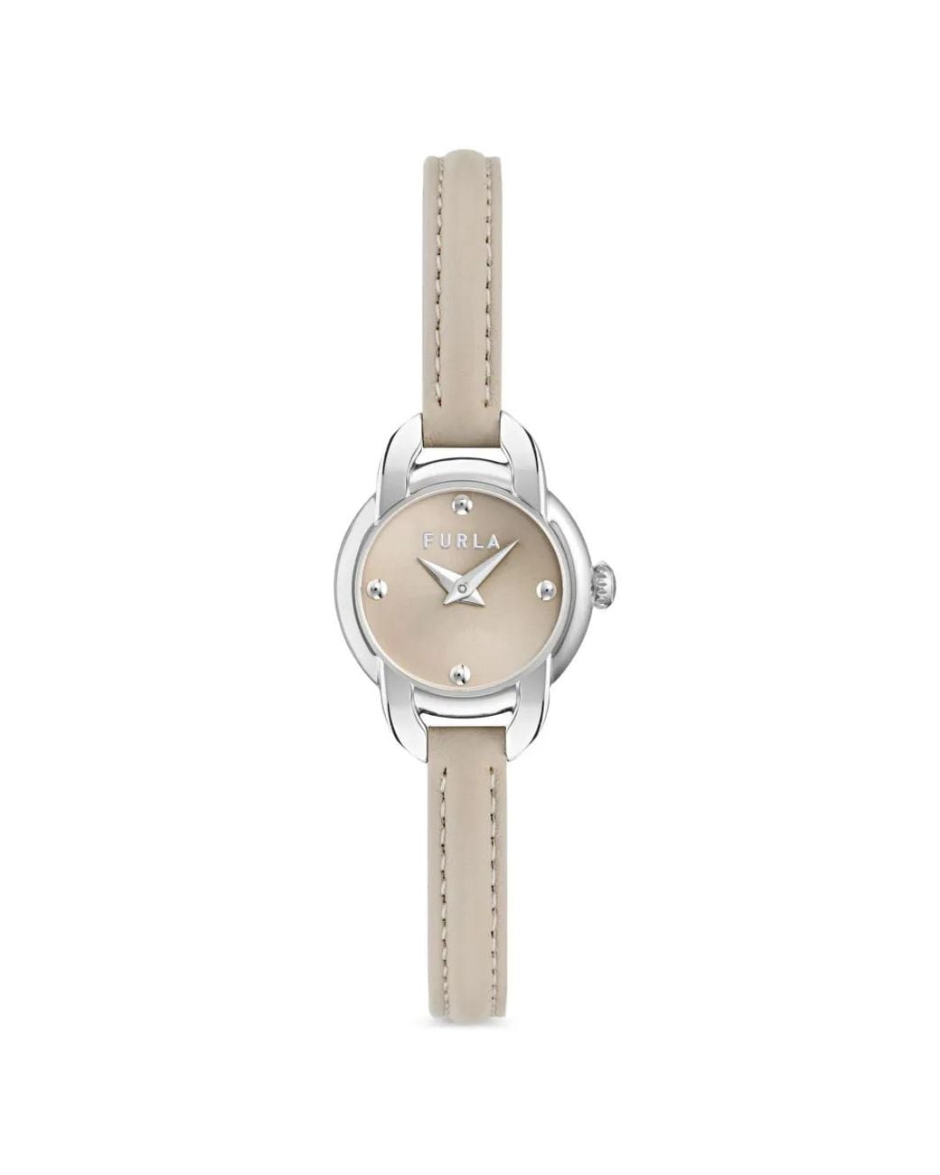 Furla White Mini Shape 16Mm Watch